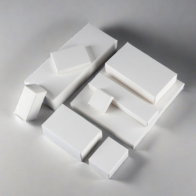 32cm以上通用包装盒白卡纸双插口白盒现货速发大尺寸宠物用品内盒