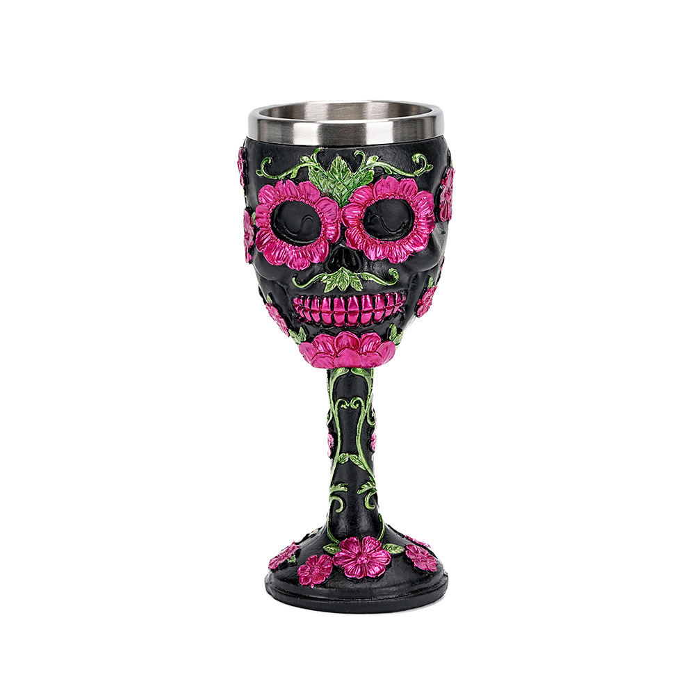 Copa de rosa de calavera