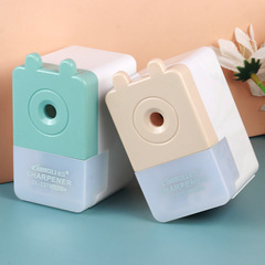 Simple and Pure Color Portable Student Hand Crank Pencil Sharpener, Handheld Pencil Sharpener, Pencil Sharpener Machine, Manual Pencil Sharpener Wholesale