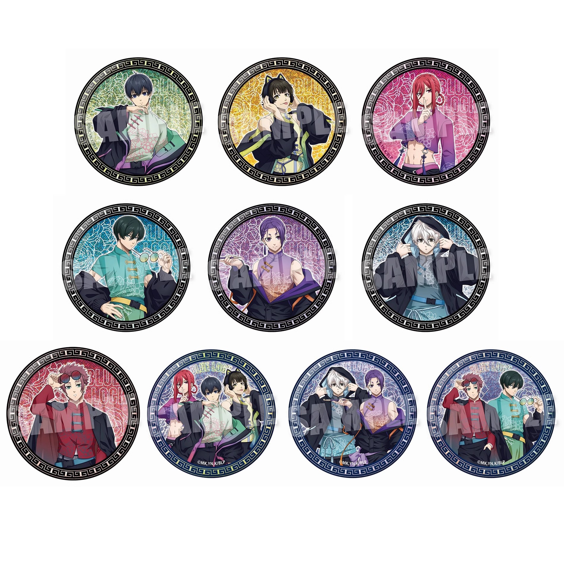 Blue Prison Blue Locks Bubbles Beele Reishi Shizuka Nagi Seishirou 2D Creative Badge Gift 