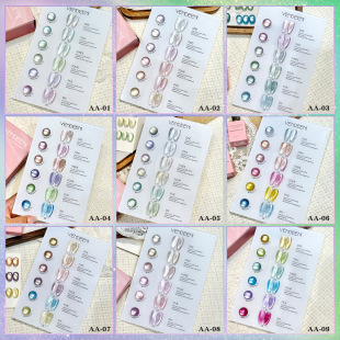 VENDEENI����؈���z6ɫ�׺��b Cat Eye Nail Polish�����z���׵�