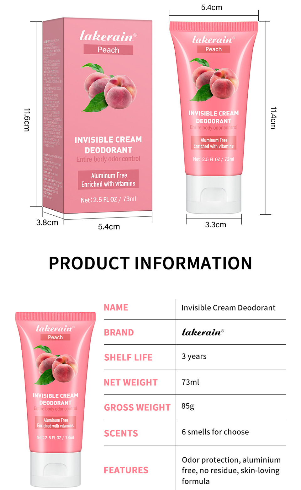 lakerain Fruit-Flavored Women's Body Balm 73 ml Solid Balm undefined