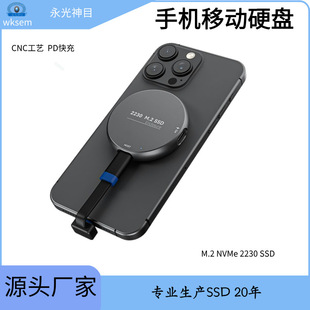 Mobile Phone Hard Drive with Magnetic Type-C Interface, Nvme Protocol, 2230 Aluminum Alloy Material, Brand Particle Ssd 1Tb