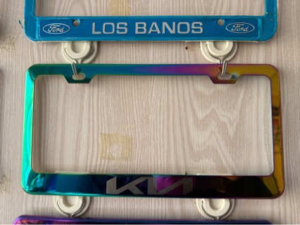 American Standard Aluminum Alloy Color Car License Plate Frame