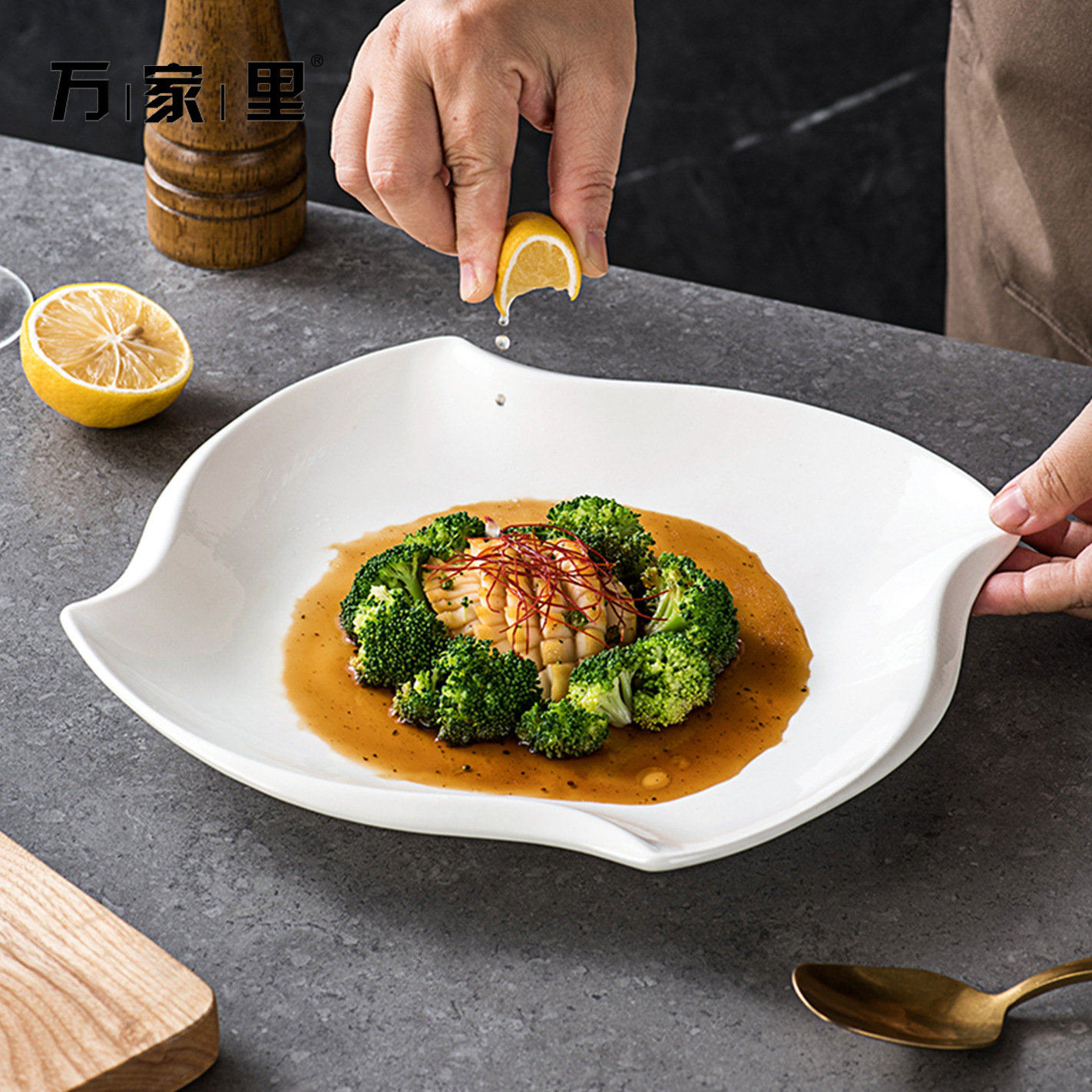 Hoteles creativos de forma especial platos profundos platos irregulares de platos de sopa de platos