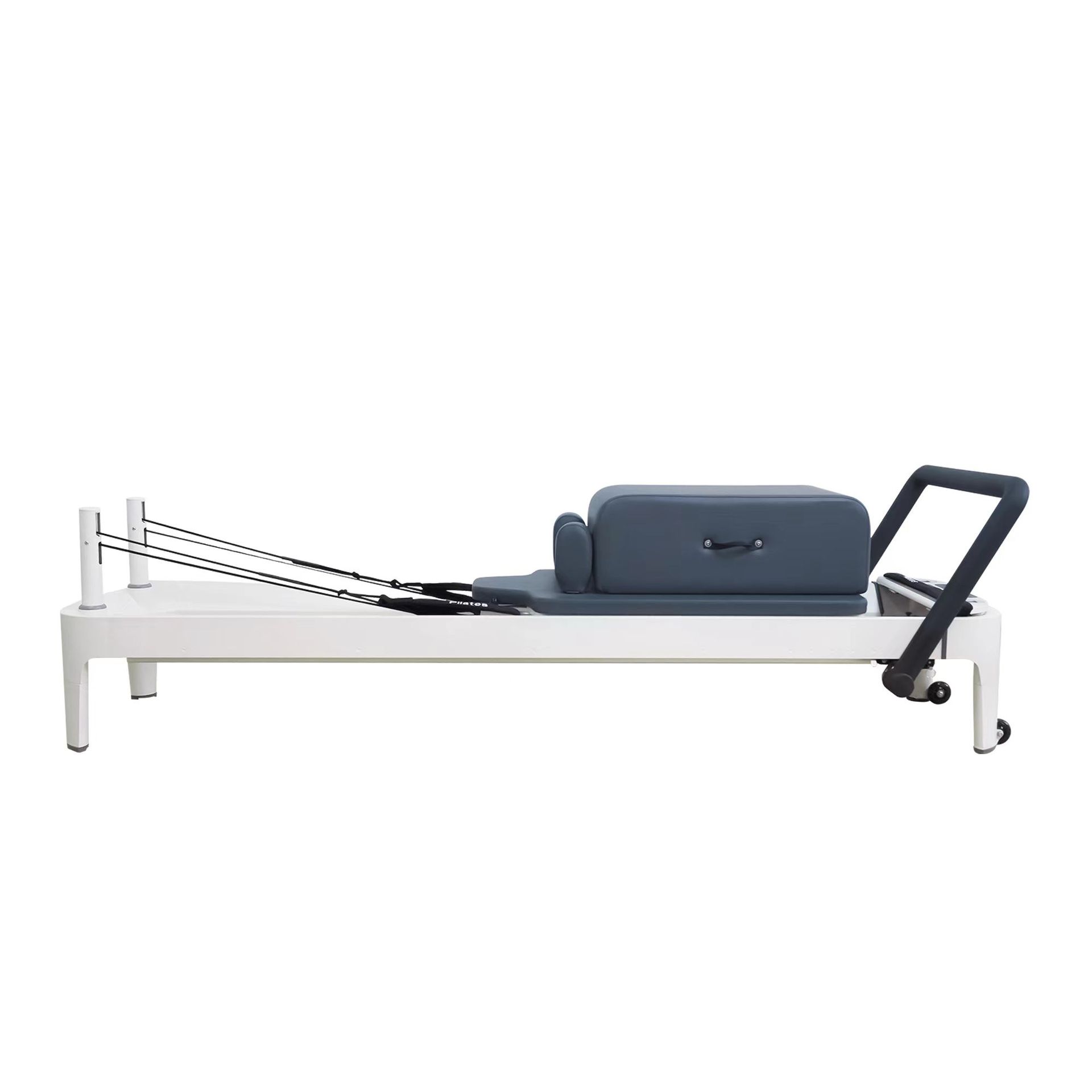 Pilates cama blanca cama de la base de la pista completa de la aleación de aluminio semi-Elevado tres-en-uno de la pista llena cama de la base de la aleación de aluminio