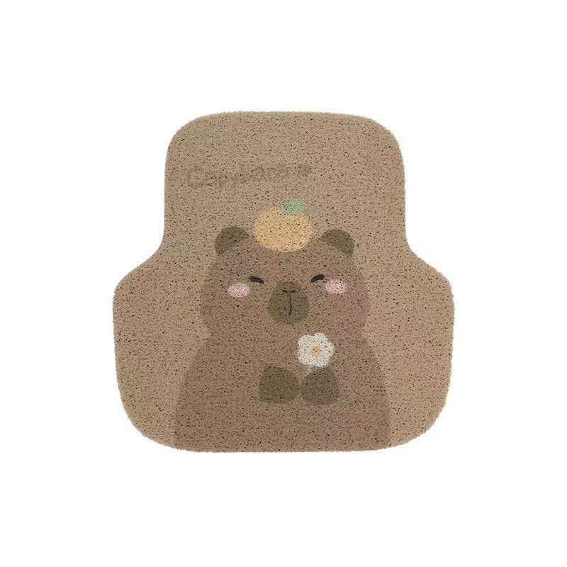 Best-selling cross-border cute cartoon cuttable floor mats, silk loop floor mats, dirt-resistant and wear-resistant car floor mats, easy to maintain, in stock