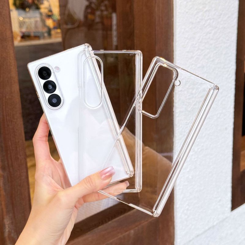 Samsung Zfold 30% off スタックスクリーン携帯電話ケース中央軸保護 Fold6 磁気ヒンジオールインクルーシブ w25 透明 PC に適しています。|undefined