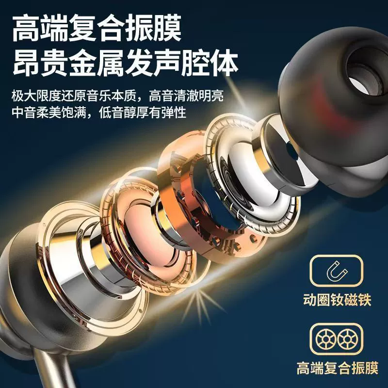 Совместимая с Huawei, Oppo, Apple гарнитура/наушники Bluetooth