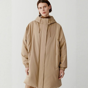 小禾同源鹅绒服女2025冬连帽休闲桑蚕丝羊毛90白鹅绒加厚保暖外套