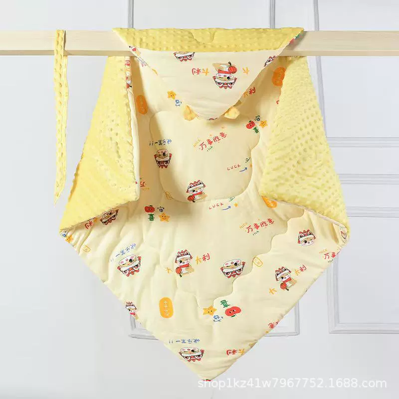 Cotton children's winter warm duvet for new born to go out