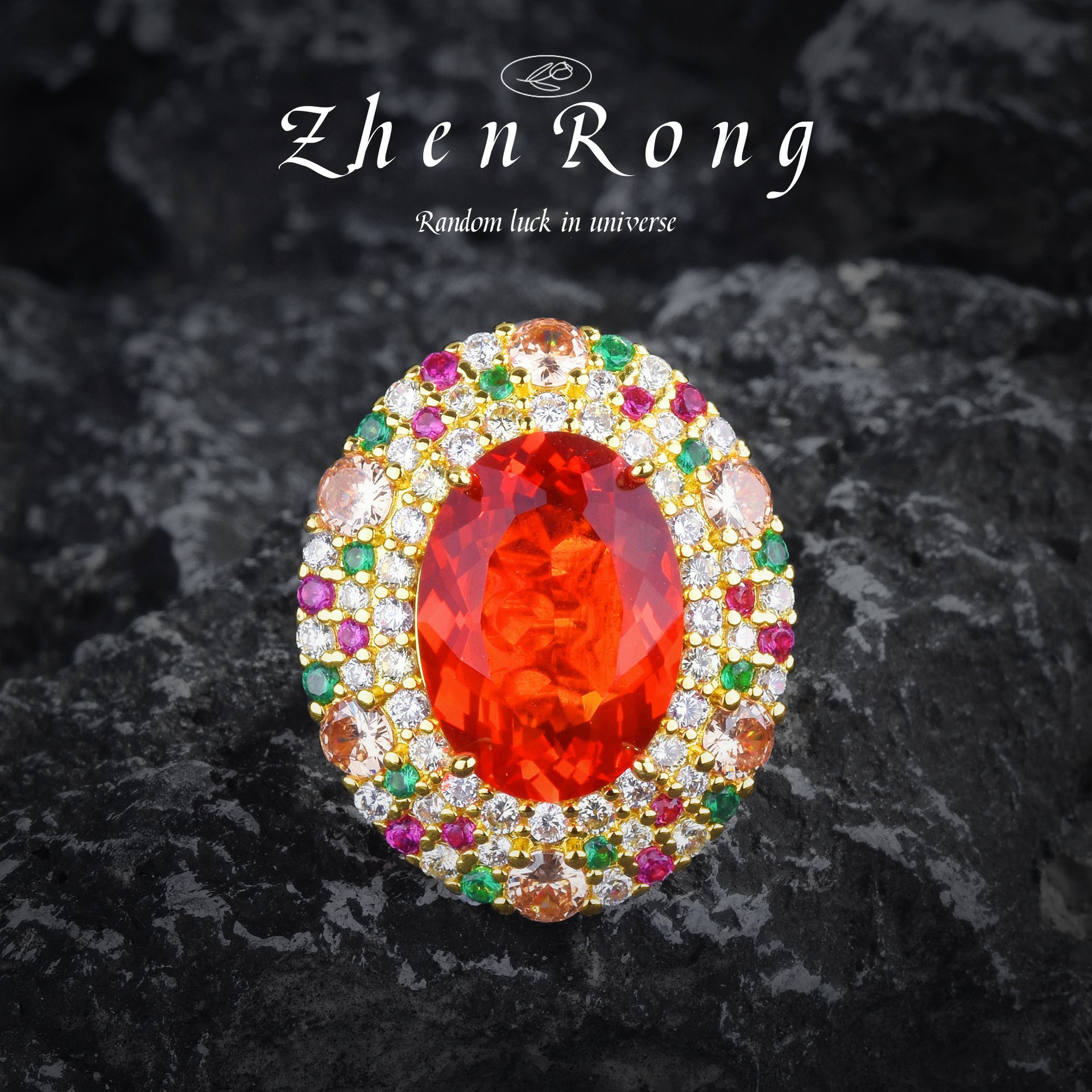 Vimi jardín papalaka colgante collar de la vendimia lujo completo diamante finda color anillo colorido tesoro traje pendientes para las mujeres