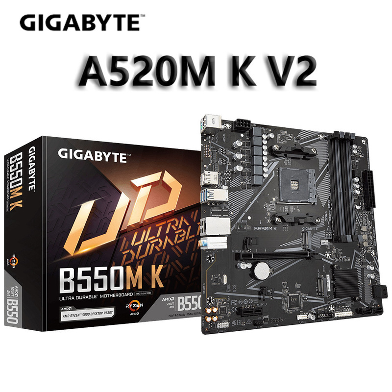 Suitable for Amd Gigabyte A520Mk V2 Computer Motherboard Amd A520/Socket Am4 Suitable for Amd Gigabyte A520Mk V2 Computer Motherboard Amd A520/Socket Am4