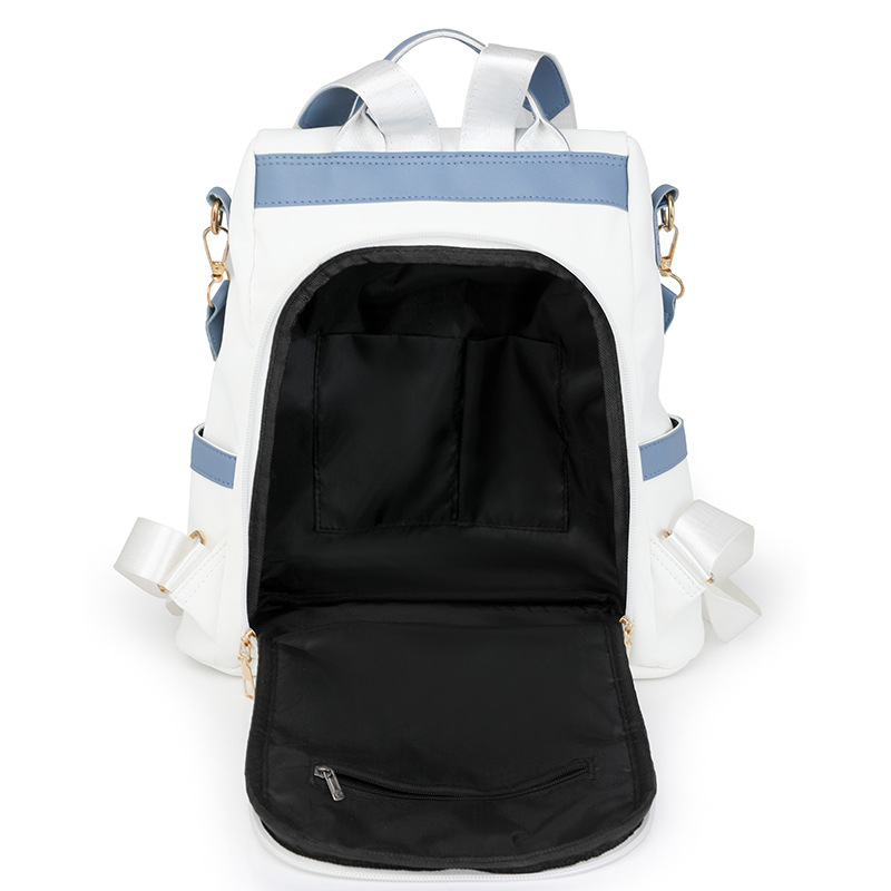 Mochila antirrobo para mujer 2024 nueva moda de cuero suave de doble uso mochila de viaje de gran capacidad mochila de viaje ligera