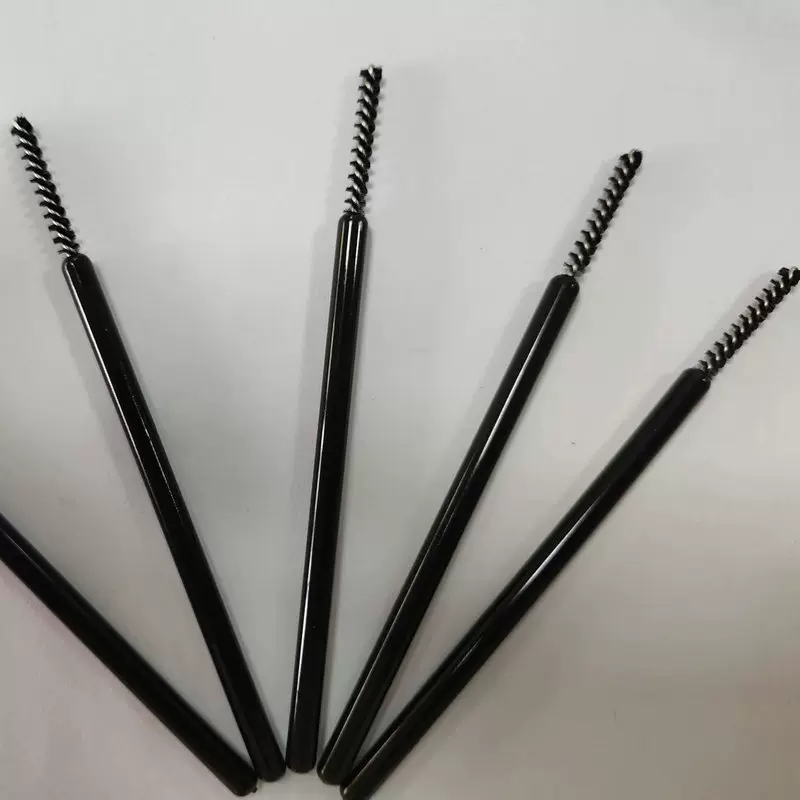 一次性黑色J200103P插柄睫毛刷便携式眉刷化妆工具睫毛小刷子