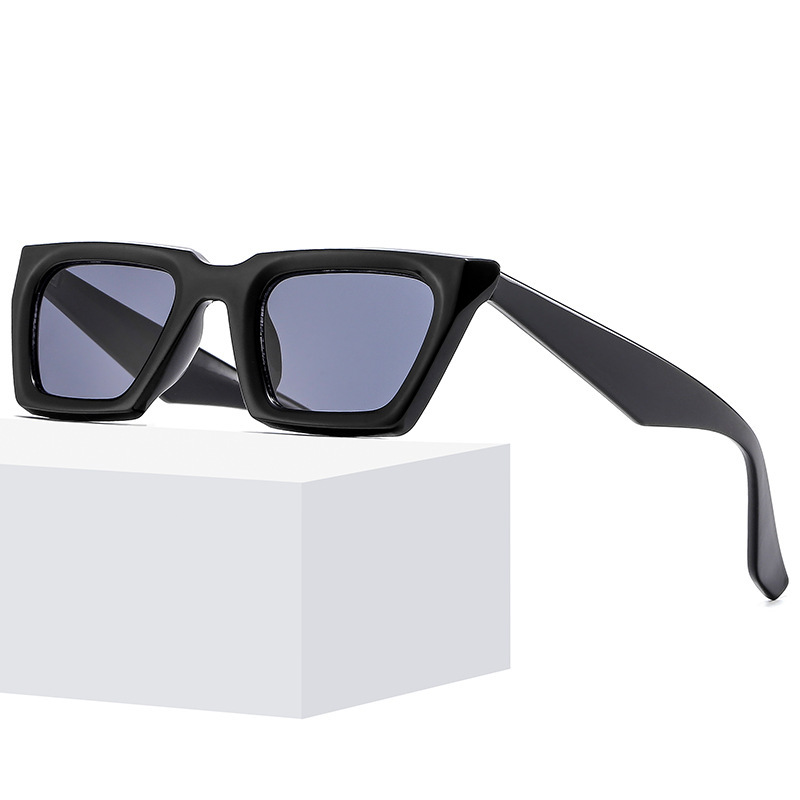2023 new trend European and American sunglasses square personality ins sunglasses plain glasses small frame glasses sunglasses