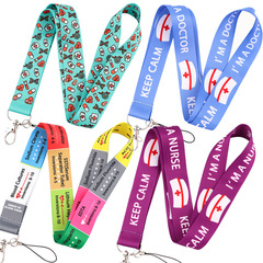 Doctor Cartoon Phone Lanyard Necklace Camera Keychain ID Card Lanyard Accessory Medical Professional Gift