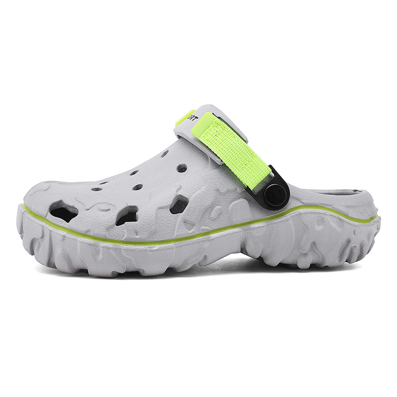 Verano nuevo estilo coreano de moda zapatos sandalias de jardín zapatos transfronterizos de tamaño grande versátil casuales dos zapatillas de moda para hombres