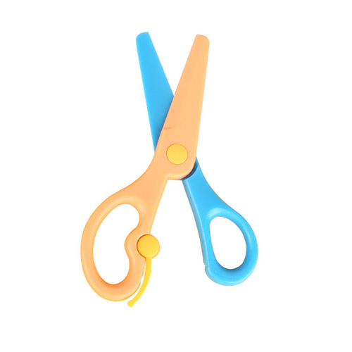 Children's Scissors Manufacturer Children's Stationery Scissors DIY Tool Scissors New Plastic Scissors Colorful Student Scissors