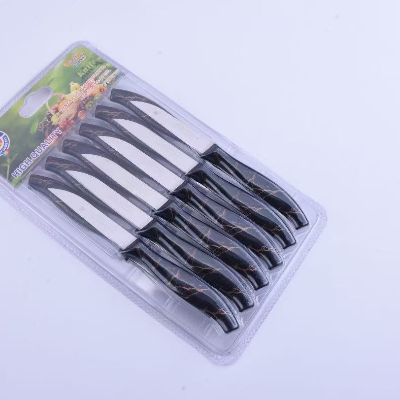 13 colores, 12 juegos de cuchillos para frutas, el stock de fábrica se puede enviar directamente para satisfacer las necesidades de diferentes estilos