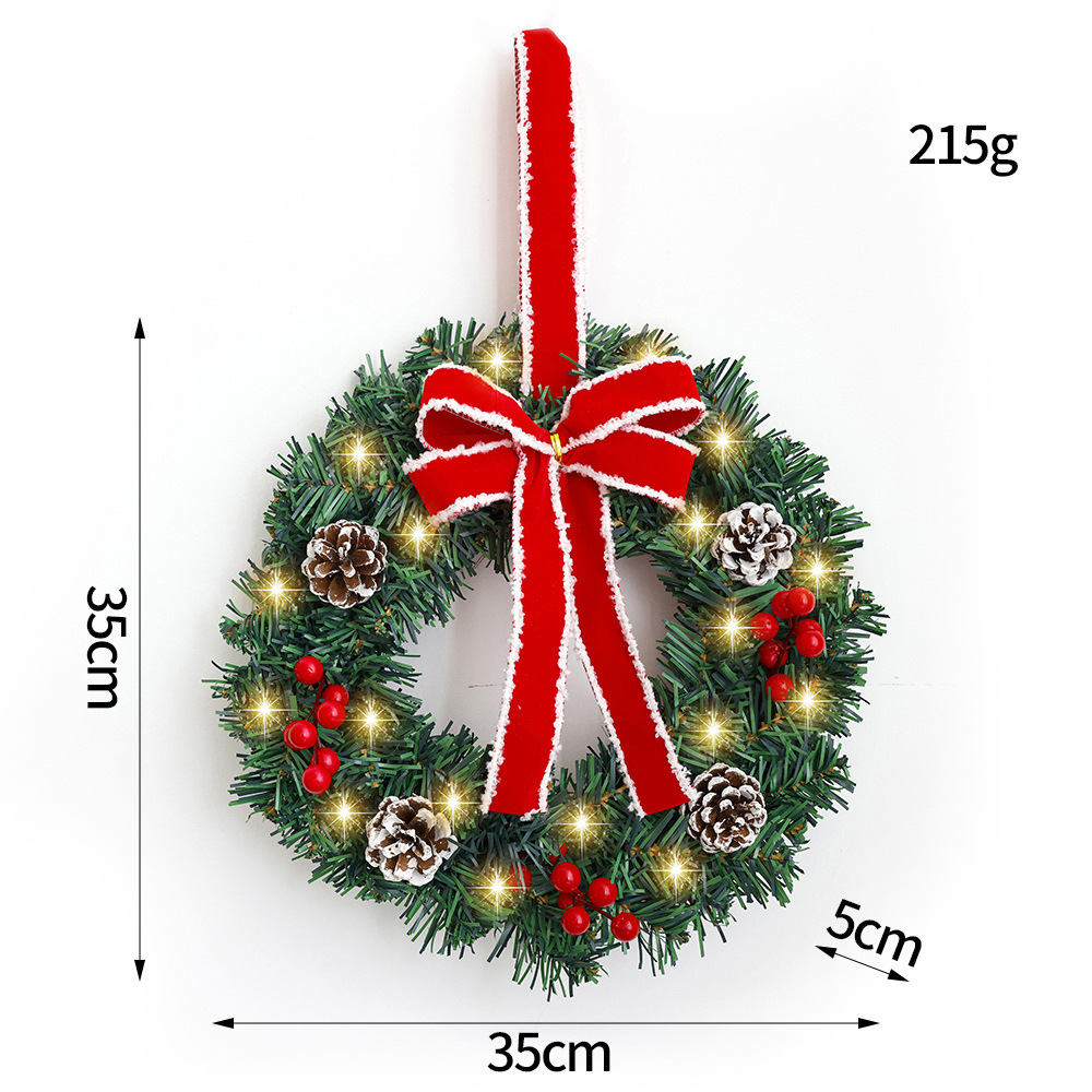 Navidad guirnaldas decoración de frutas rojas 30 / 40 / 50 / 60 arco de pino decoración de Navidad decoración de fiestas