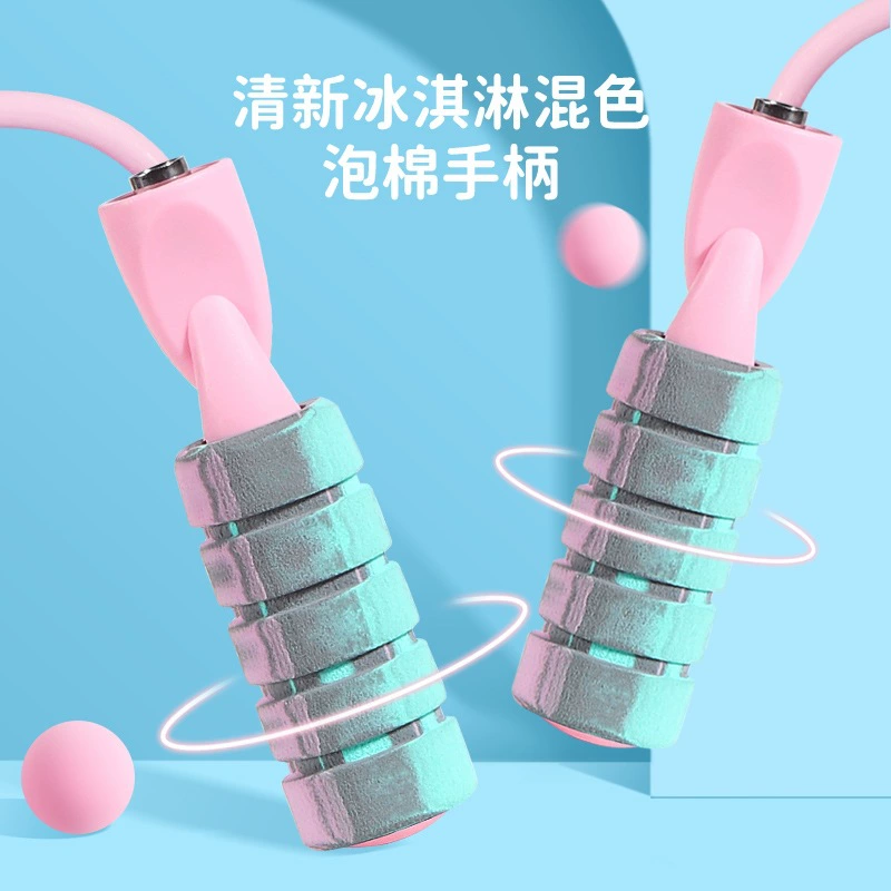 . Tiktok Net Красная весовая веревка для скакалки, фитнес в помещении, большой мяч, детская скакалка, оптовая продажа, вступительный экзамен в среднюю школу, Беспроводная Скакалка