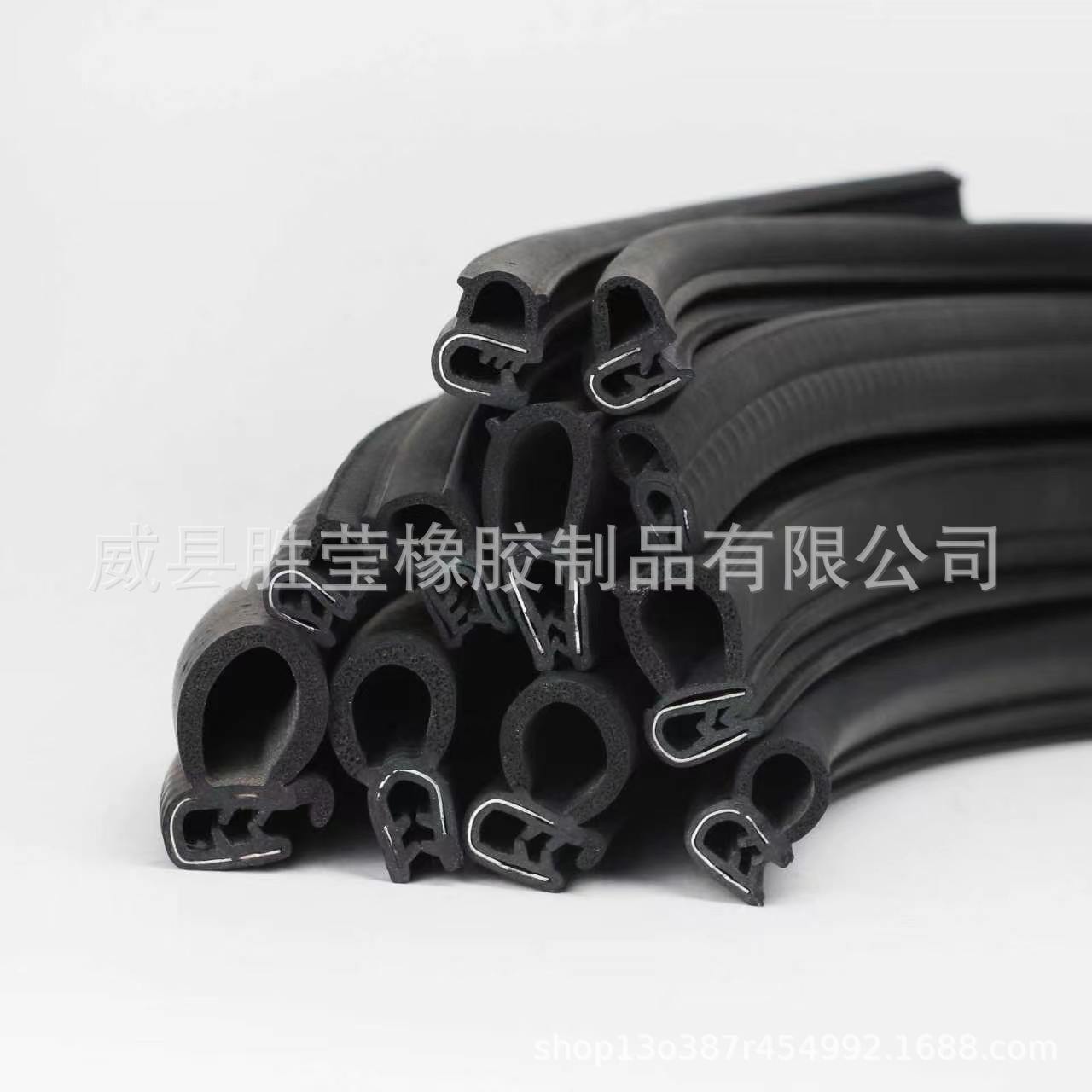 Customized EPDM rubber sealing strip for cars, composite side foam car door, electrical box, cabinet, cassette-type sealant