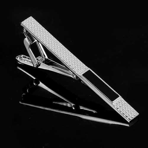 Business Men Simple Arc Line Enamel Tie Clip, Ideal Gift for Festivals, Perfect Suit Tie Clip