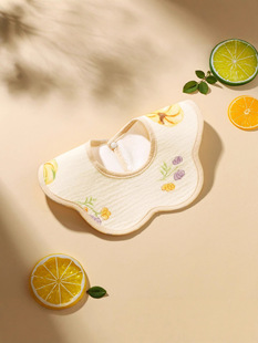 Gauze cotton children's waterproof eating bib for new born, summer scarf 3