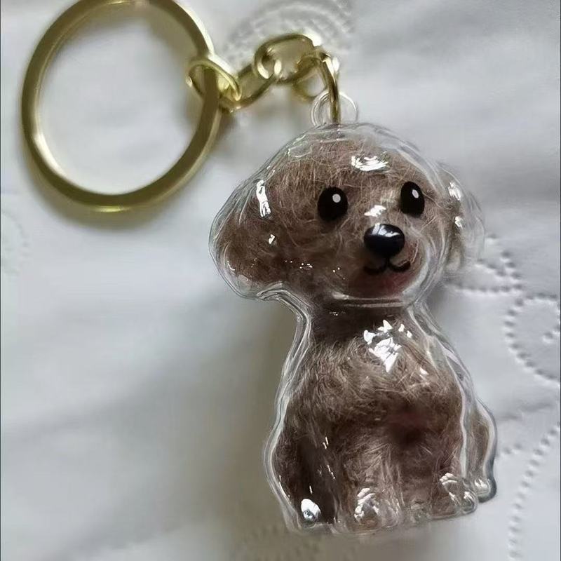 ペットの毛の記念ペンダントカップルかわいい子犬キーホルダー犬の毛猫の毛の記念クリエイティブ収納ボックス卸売|undefined