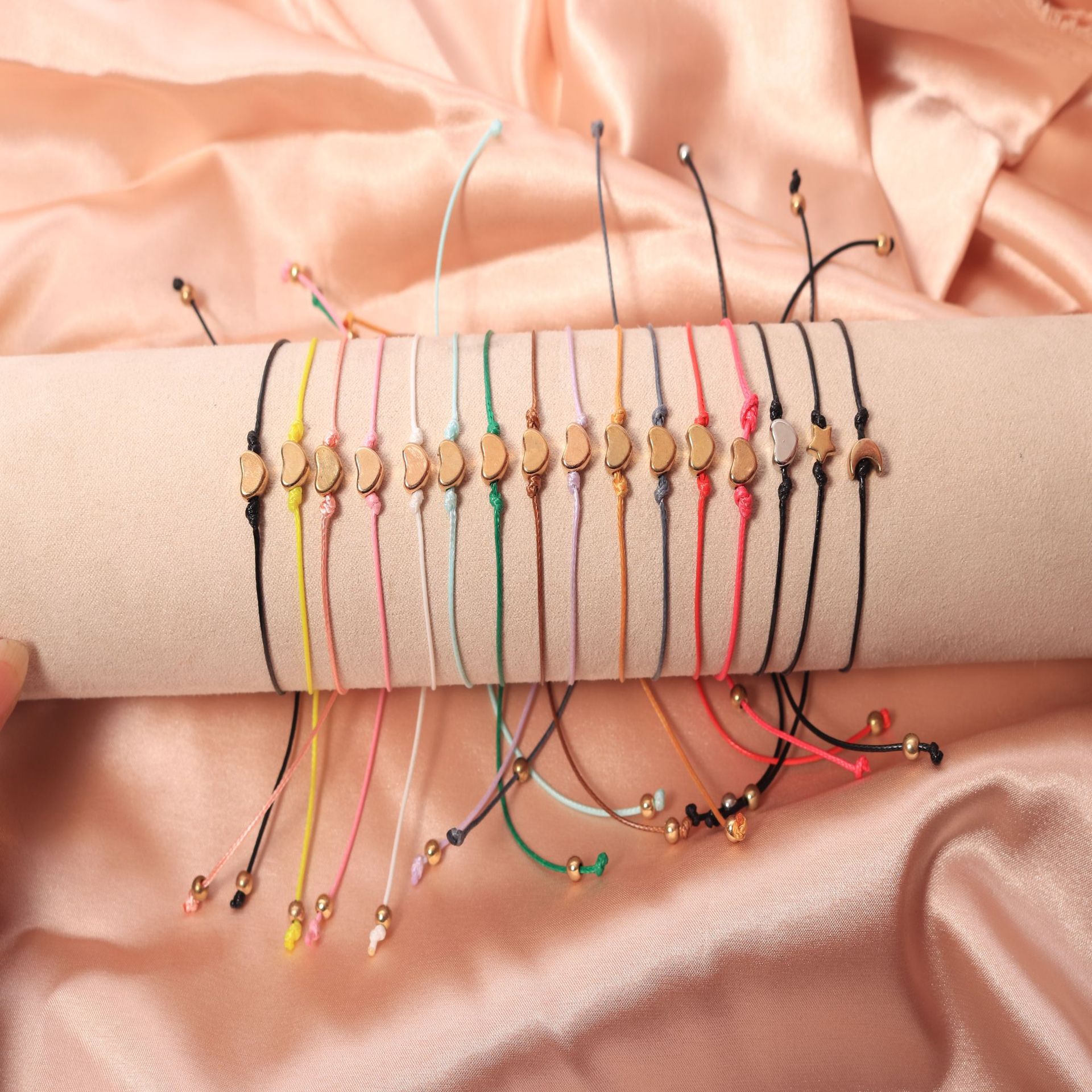 Cross-border Foreign Trade Love Bracelet Couple Hand-woven Adjustable Red Rope Bracelet Summer Simple All-match Bracelet for Women