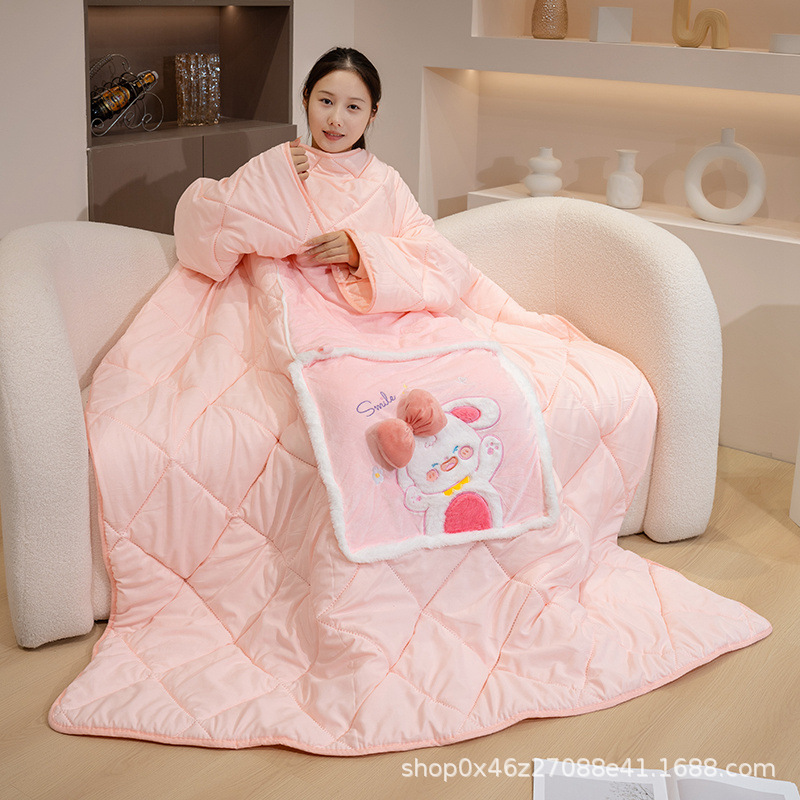 토끼 [베개 이불은 소매로 착용 가능]
