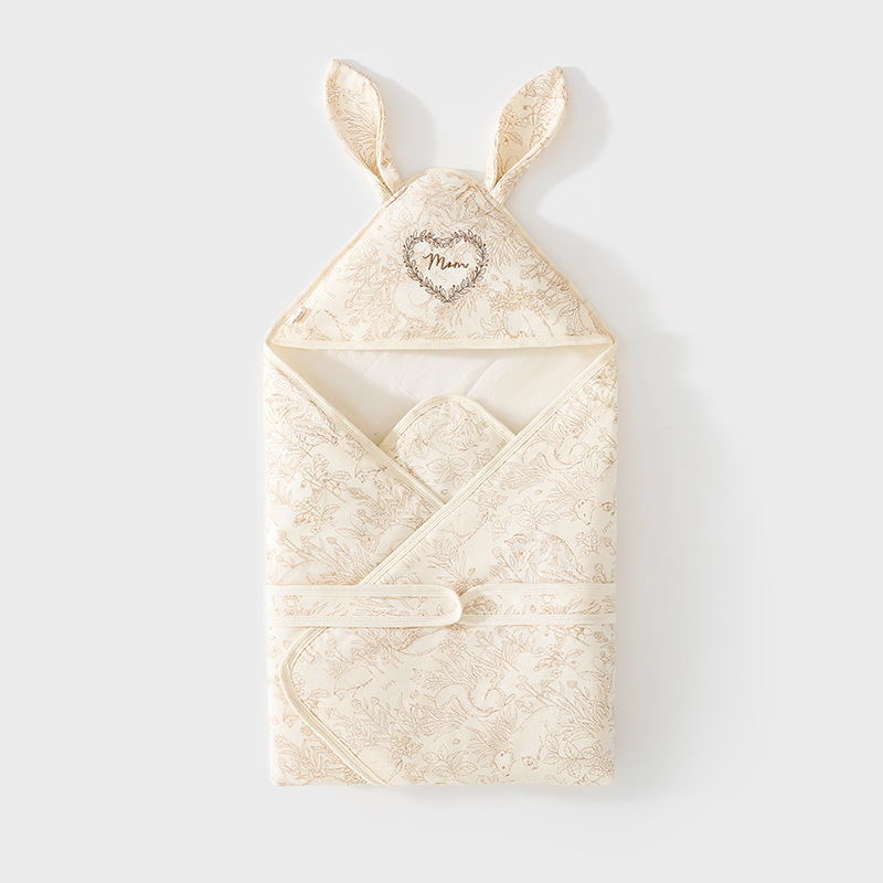 베이지 (복숭아 하트 자수 60g 이불) 90*90cm