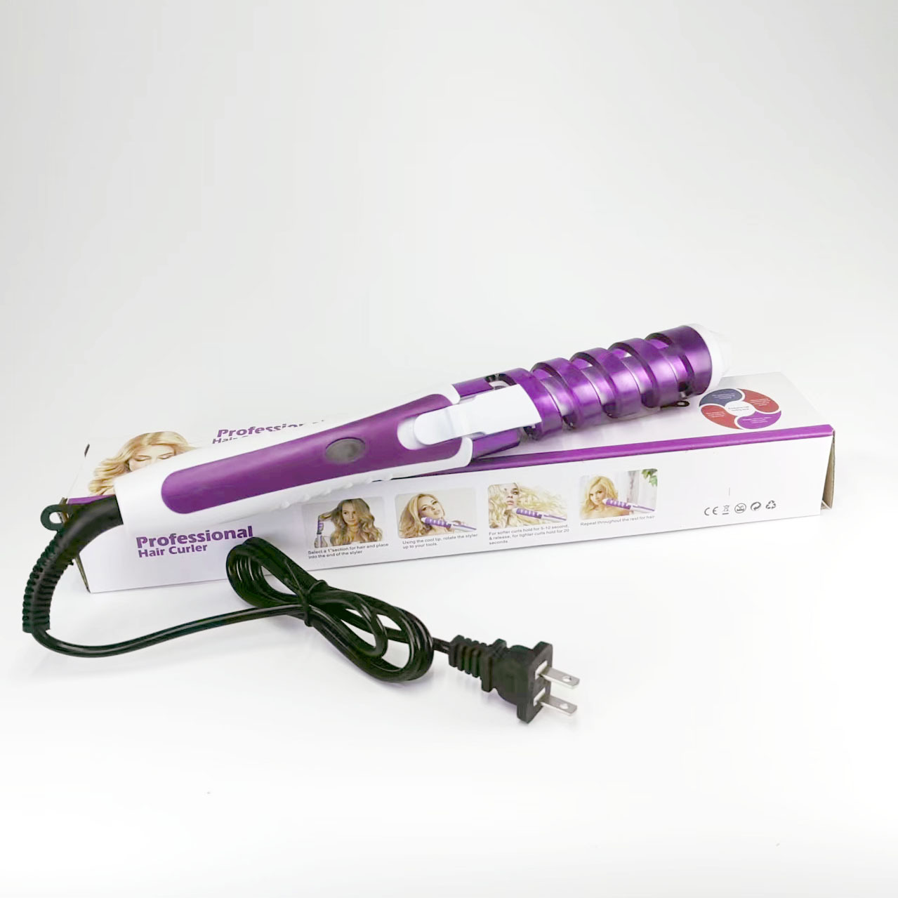 Cruce fronterizo de huevo clip de cabello varilla de cabello rizador automático gran onda rizador de cabello dormitorio portátil mayorista image 25