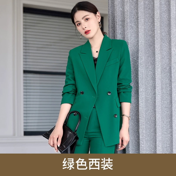 Green classic suit jacket