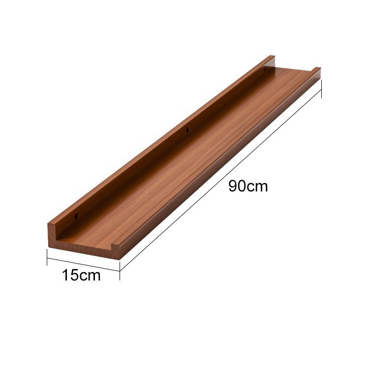 Estante de exhibición de caja ciega Estante de almacenamiento para pared de madera maciza en la pared Estante de almacenamiento de tablero de una sola palabra