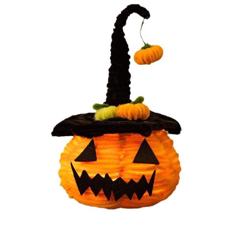 ハロウィーン装飾カボチャ提灯ねじり棒手作りdiy材料包小プレゼント置物シーン配置道具|undefined