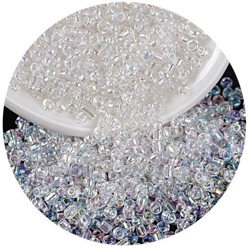 Wholesale 2mm holed crystal glass millet beads colorful mini beads loose beads diy cross stitch beads jewelry accessories