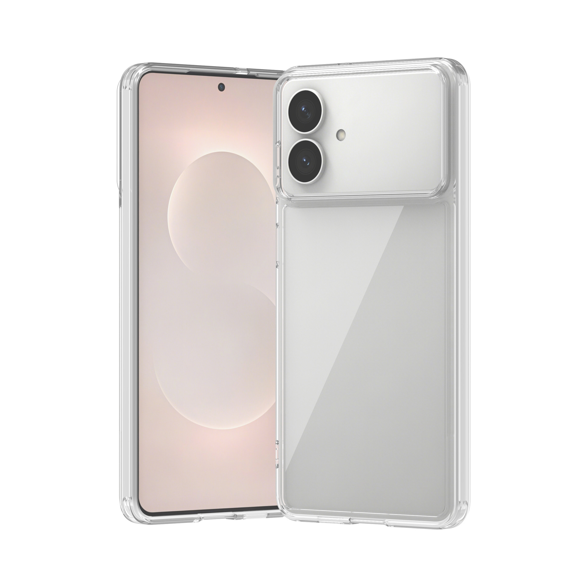 Transfronterizo adecuado para Samsung S25 ultra dos en uno funda para teléfono móvil acrílico transparente cubierta protectora anticaída S25FE