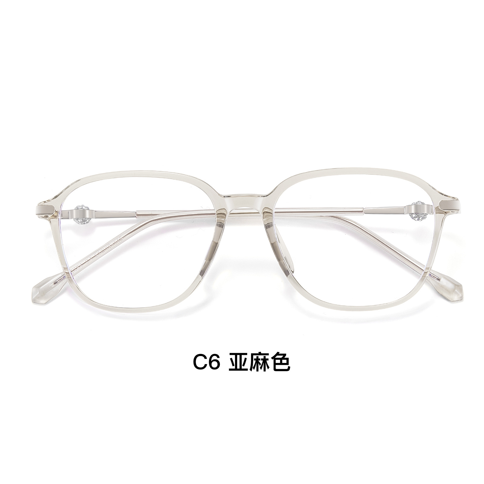 Jimmy Choo con el mismo marco de gafas rojas a prueba de luz azul, un marco de diamantes para hombres y mujeres de 4.5 mm de ancho con gafas de miopía