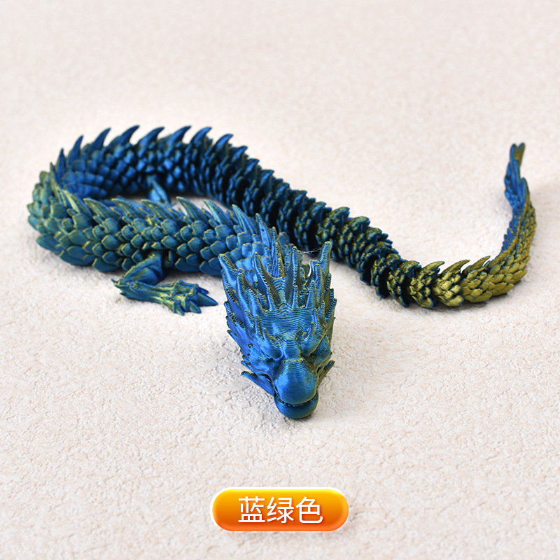 Ventas transfronterizas de juguetes impresos en 3D, adornos de dragón, animación de animales, moda de juego