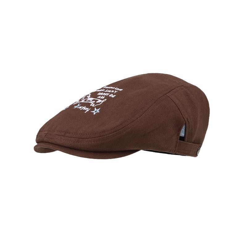 2025 nueva boina de boca de pato contra el uso de mujeres primavera coreana in-mode generales alrededor de la cabeza muestra la cara pequeña gorra hacia adelante