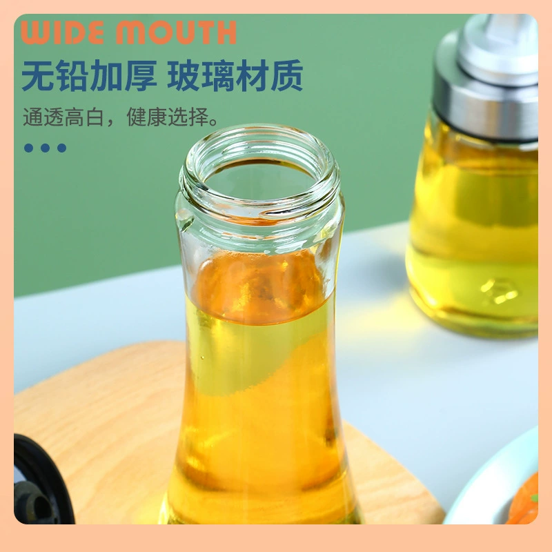 Oil dispenser, glass bottle