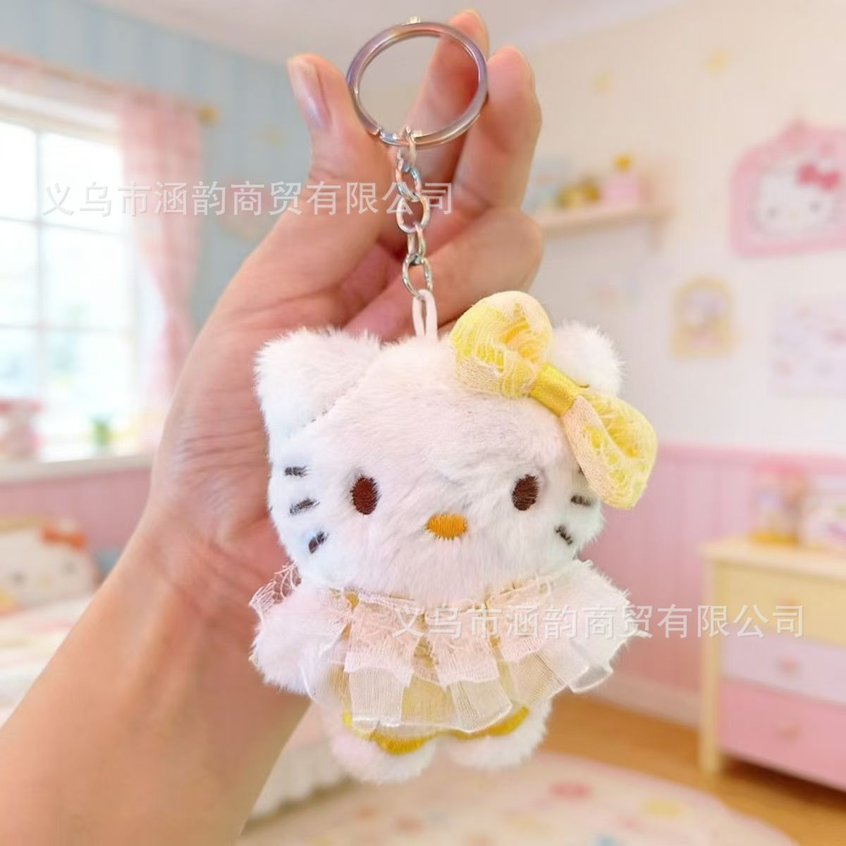 Llavero Colgante de Peluche de Dibujos Animados para Mochila y Bolso