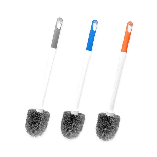 Household -to -head toilet brush round head Solid -handed long…