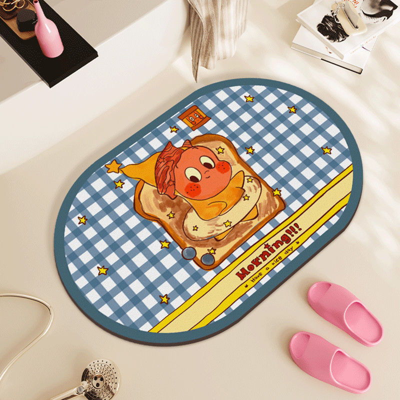 スターマン珪藻泥フロアマット浴室トイレドア吸水性滑り止めフットマット浴室速乾性お手入れ簡単カーペット|undefined
