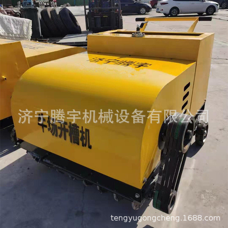 奶牛场路面刻纹机 牧场防滑刻槽机厂家 电动牛场开槽机