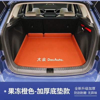 Trunk Mat: New Sharp Full-Coverage - jelly-orange-base-mat-volkswagen-tharu-25-26-new-sharp-edition