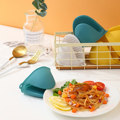 Kitchen Amazon Food Grade Silicone Insulated Soup Pot Tongs Handle Cover Anti-Slip Butterfly Gloves Silicone Anti-Scald Gloves