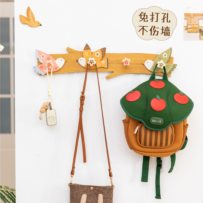 Adorable Dopamine Entryway Key Hook Rack - Wall-Mounted Kitchen Cabinet Coat, Hat, Bag, and Mask Hanger Adorable Dopamine Entryway Key Hook Rack - Wall-Mounted Kitchen Cabinet Coat, Hat, Bag, and Mask Hanger